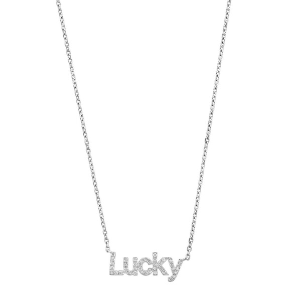 Dillpicky show only- buy Happy get Lucky for FREE!! EFFY Lucky Diamond Necklace - Picture 4 of 9